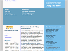 Tablet Screenshot of middlevillagedentalgroup.com